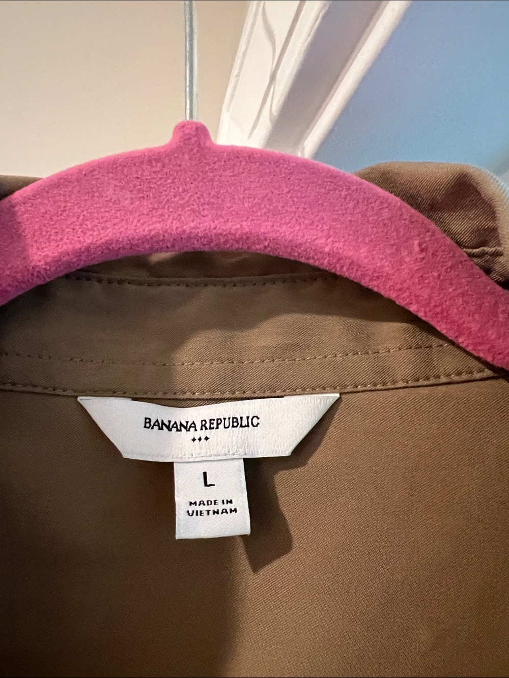 Banana Republic Black Oversized Women's Collared Blouse ( 241 bundle -tan one)! - Picture 14 of 15